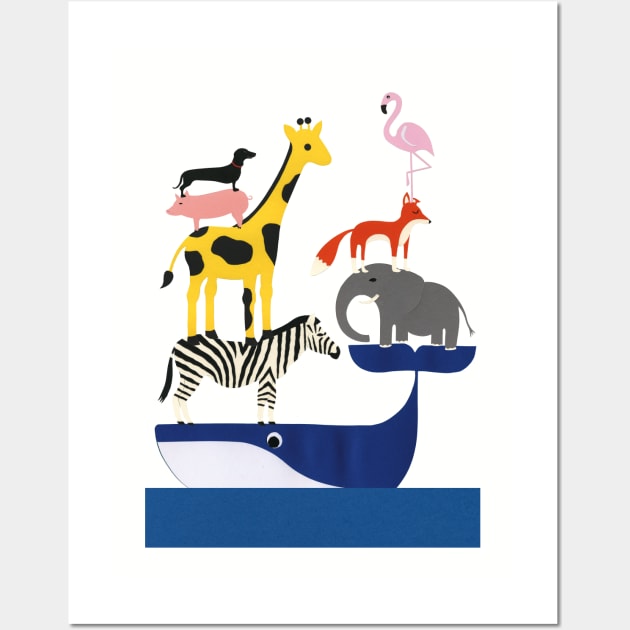 Animal Party Wall Art by Rosi Feist